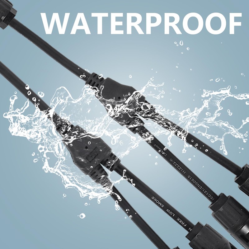 UMLIFE 2 Pair Solar Connectors Y Branch Parallel PV Adapter