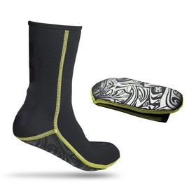 SLINX 3mm Neoprene Scuba Diving Socks Surfing Snorkeling Sock Water Sports Equipment (XL)