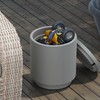 HOMCOM 2.6 Gal Outdoor Cooler Side Table, 3-in-1 Cool Bar