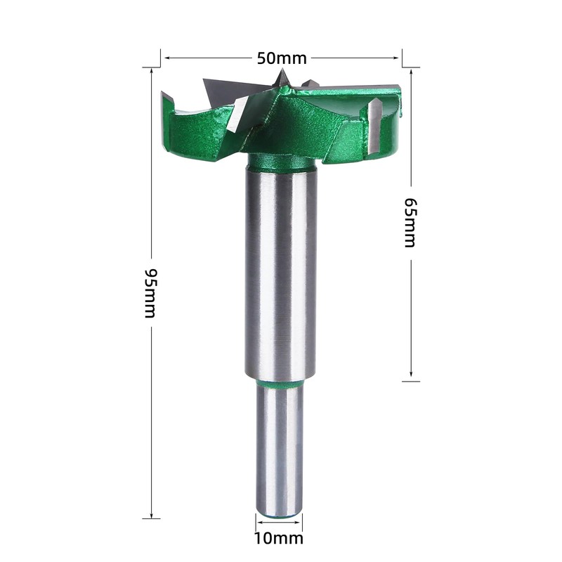 HUHAO Forstner Drill Bits 50mm (2 inch) Carbide Upgraded Version