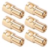 10 Pcs 6mm Banana Plug Gold Plated Male Connector Adapter