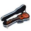 Crossrock CRA800SUBL ABS Soprano Ukulele Hard-Shell Case, Blue