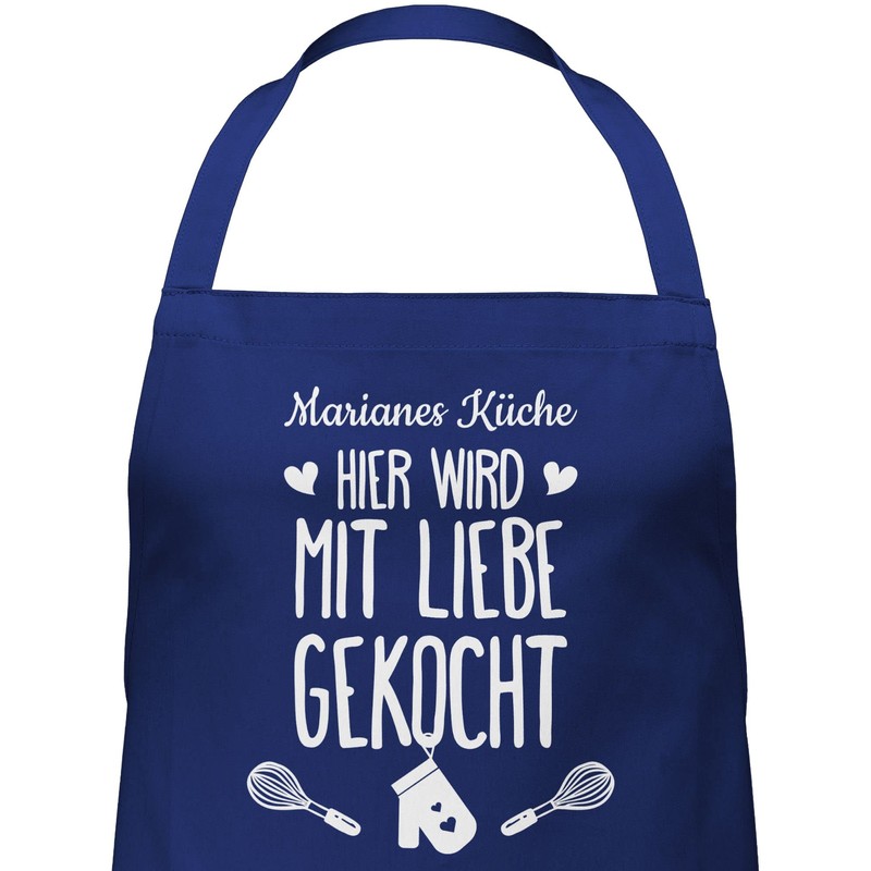 Geschenk mit Namen personalisiert by Shirtracer - Apron - Cooking
