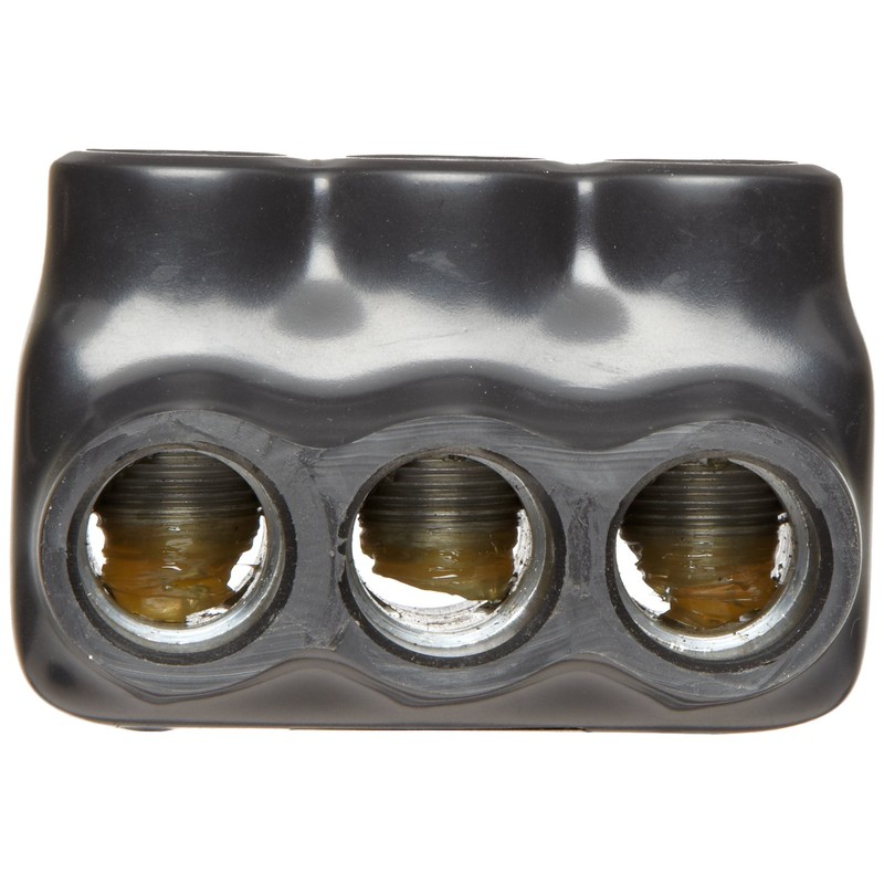 Morris Products 97653 Black Insulated Multi-Cable Connector - Dual Entry