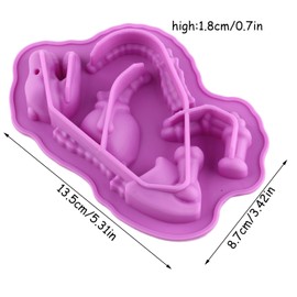 YIMINGMOLD 2pcs Dinosaur Silicone Candy Molds Dinosaur Bones Silicone Mold For Candy Chocolate Gummy
