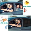 AUTOXBERT 4× Universal Car Side Window Sun Shade Breathable Screen