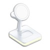 3 in 1 Wireless Charger Station Magnetic Charging Dock (White)