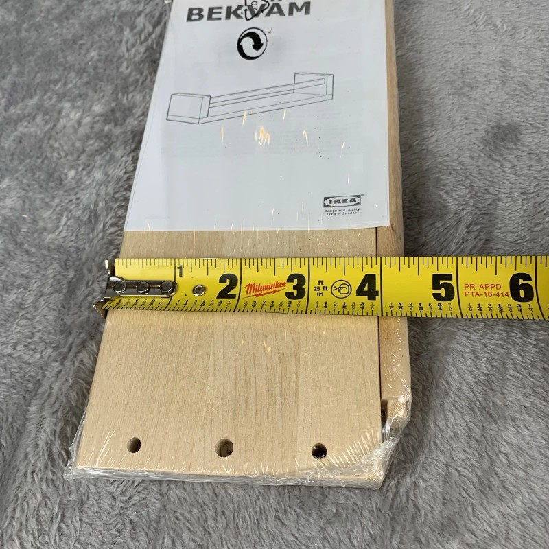 Ikea Bekvam Wall Mounted Spice Rack Light Wood Aspen Sealed
