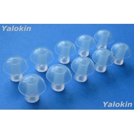 For Walker's 10 Large Soft Replacement Mushroom Eartips Domes for Walker's BTE Hearing Aids