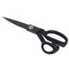 Sewing Scissors 10in Black High Manganese Steel Iron Ergonomic Curved