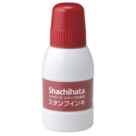 Shachihata SGN-40-R_2 Stamp Ink for Stamp Stand, Small Bottle, Red, Set of 2