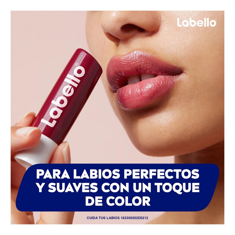 LABELLO Bálsamo labial con color Mora (4.8g) protector labial con