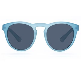 Cat Eye Blue Sunglasses Retro Vintage Eyewear Round Sunglasses for Men & Women Non-slip Frame with Non-Polarized Gray Lens