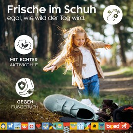 biped 2 Pairs of Children's Activated Carbon Soles, for Climate Control, for Hygienic Fresh Shoes and Feet z2769 (34)