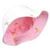 Agshcqi Bucket Hats Embroidered Banana Hat Fruit Sunhat Double-Sided Fisherman