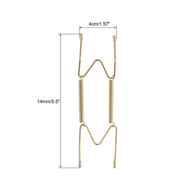 sourcing map Plate Hanger, 6 Inch Stainless Steel Invisible Wall Plate Hangers with Wall Decorative Hooks and Tip Protector for Decorative Plates and Art