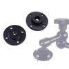 Zhouocea 1-Pack Microphone Wall Mount Black Flange Mount Microphone Holder