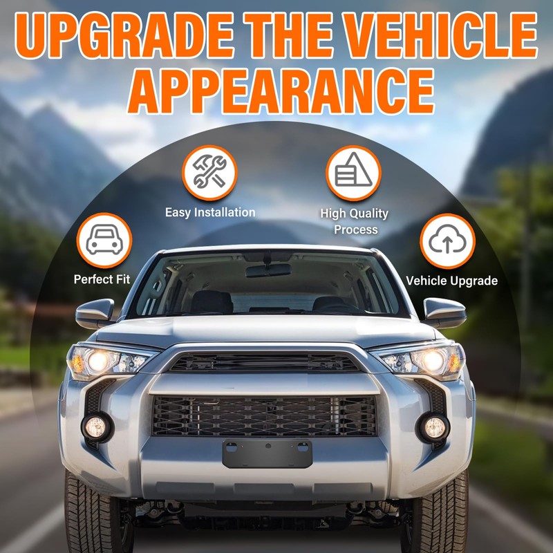 ABS Front License Plate Holder& Frame Bracket- Enhanced Anti- Vibration
