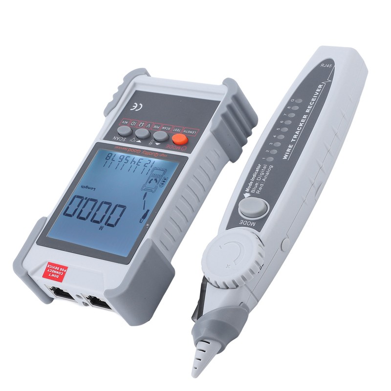 LCD Network Tester Multifunctional ABS Housing Line Finder with Multimeter