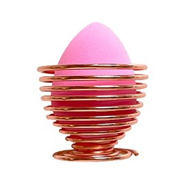 Celavi - Esponjas de maquillaje sin látex con soporte para esponja, para aplicación de líquido, crema o polvo, uso en húmedo y seco, diferentes formas de esponjas de doble uso (juego multicolor de 8 piezas) (rosa)