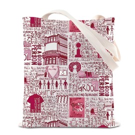 Musicals Lover Tote Bag West End Musical Movie Gift Pink Girly Gift Musical Theatre Gifts (GROOL CA)