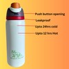 Aryan Surya Insulated Stainless Steel Water Bottle with push-button lid