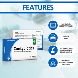 Funny Gifts Pill Box Prank Gag Gifts for Men Gift Box Birthday Anniversary Valentines Christmas Secret Santa Gifts for Women (CNT-Flat)