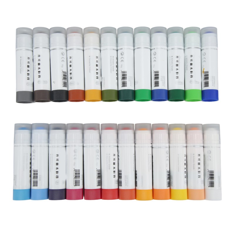 Paint Sticks Paint Smoothly Bright Colors 24 Colors Graffiti Sticks