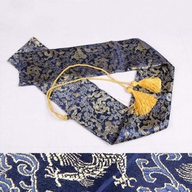 FLURSAILE 2pcs Sword Bag 51inch Synthetic Silk Katana Bag Sword Cover Carrying Case For Samurai Swords