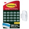 Command Outdoor Light Clips, 20 Clear Clips and 24 Command