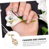 FOMIYES 5pcs Rose Design Nail Charms for Nail Art for