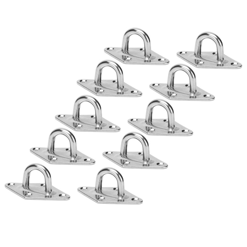 10Pcs Eye Plate 316 Stainless Steel Heavy Duty Suspension Pad