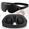 snoozzzed Memory Foam 3D Sleep Mask - Fits all Sizes,