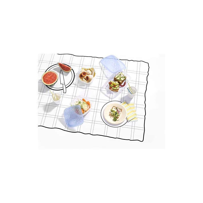 Curver 00469-862-00 Take-Away food storage container, Set of 5, 0.6