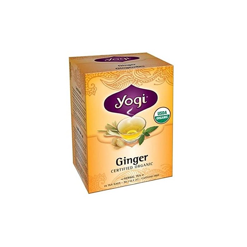Yogi Yogi Herbal Tea Ginger Carton, 16 Count