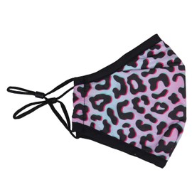 Reusable Washable 3 Layers Cotton Cloth - Grey - Leopard Pattern, One Size Fits Most