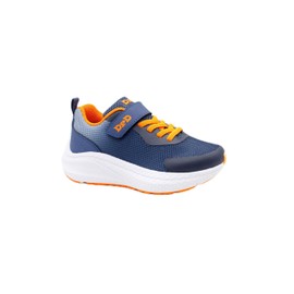 DRD Kids Turbo Orthopedic Friendly Shoe Navy/Orange 5.0Y Extra Wide Width