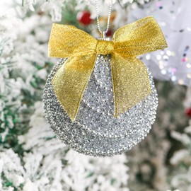 Rainbow Pana 60 Pack Gold Glitter Bows, Twist Tie Bows for Treat Bags 3" Gold Satin Ribbon Bows for Package Craft Gift Wrapping Decoration