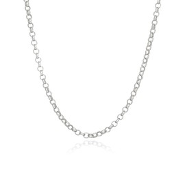 Rolo Chain - 925 Sterling Silver - 2.1mm Italy Italian for Necklace NEW