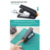 Deli Effortless Desktop Stapler, 40 Sheet Capacity, One Finger Touch