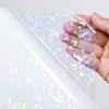 Transparent Polygonal Pattern, Clear Hologram Sheet, Approx. A4 Size, Approx.
