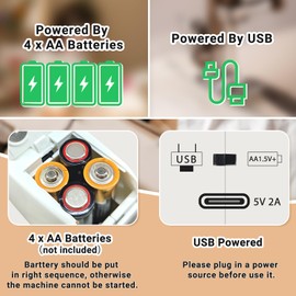 Handheld Sewing Machine, Pocket Sewing Machine for Beginners, Mini Portable Hand Stitching Machine, Hand Held Sewing kit for Quick Repairs Clothes Fabrics Home DIY Travel