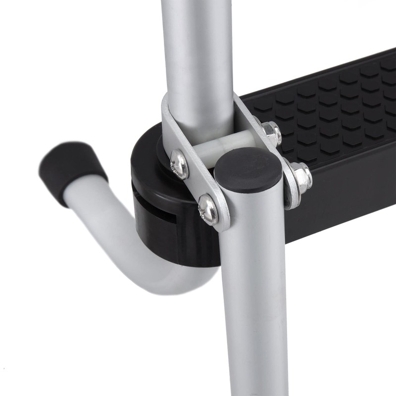 RecPro Marine Pontoon Boat 4 Step Folding Boarding Ladder AL-B4