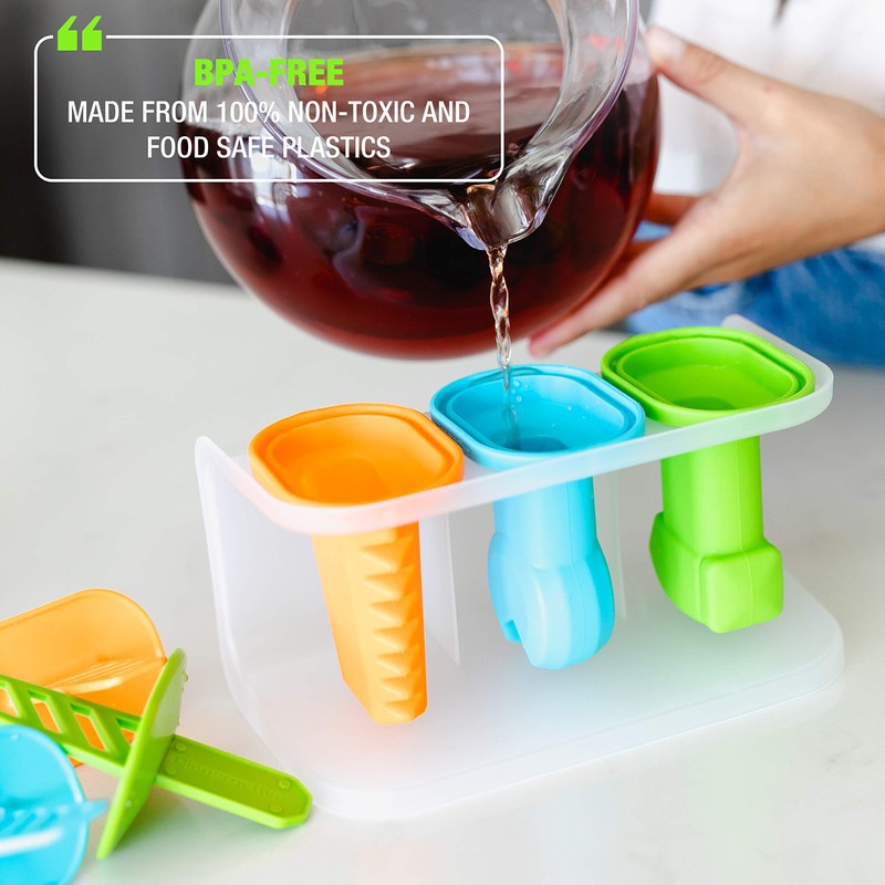 Dinneractive Play Pop Popsicle Molds - 3 PC Tool Themed