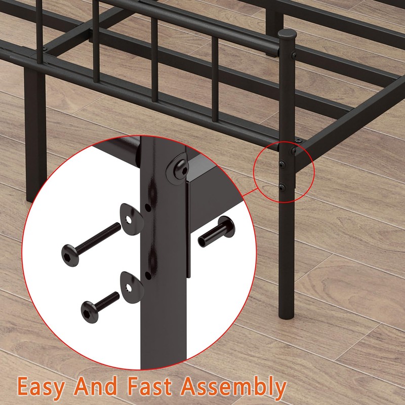 DIIYIV California King Bed Frame-Classic Metal Platform Bed Frame,Mattress Foundation
