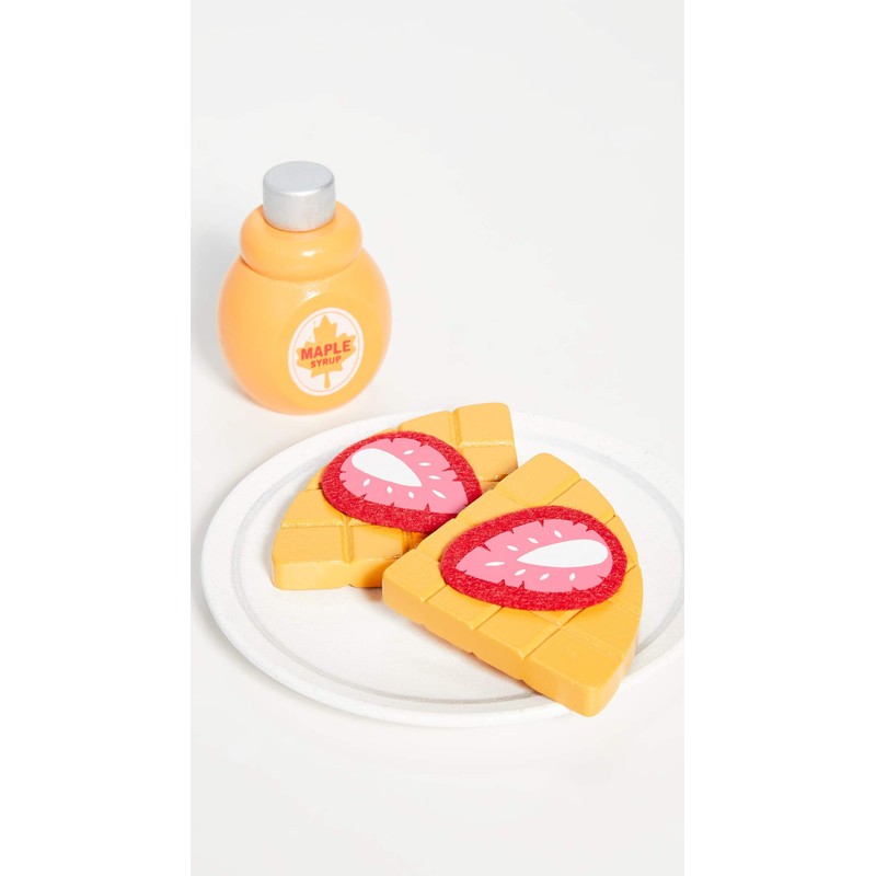 Hape E3149 Imitation Wooden Kitchen Waffle Maker and Accessories Set