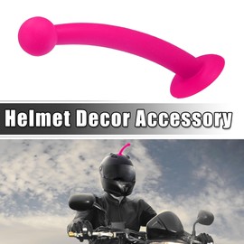 ACROPIX Universal Antenna Shape Roof Ornament Top Stickers Exterior Decoration for Car Motorcycle Bike Helmets Deep Pink