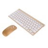 Smart Wireless Keyboard Mouse Kit Silent LED Indicator Waterproof Power