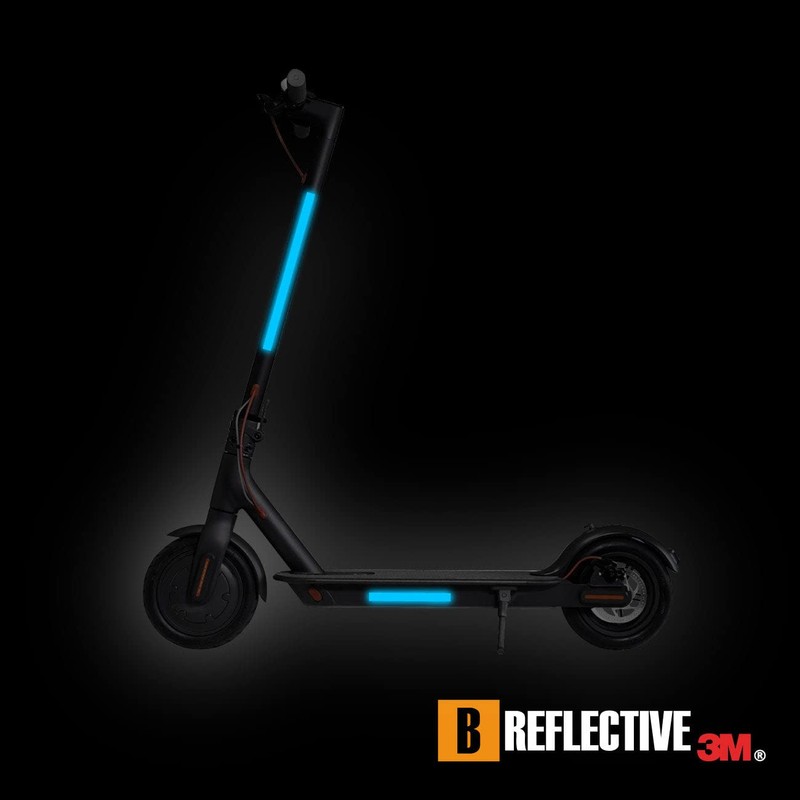 B REFLECTIVE - Kit 8 Stickers Retro Reflective Tape Scooter,