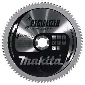 Makita E-06323 EFFICUT Aluminium Circular Saw Blade Diameter 260 x 1.85 x 30 mm, 81 Teeth, -3° Tooth Angle, for Very Clean and Fast Cuts in Aluminium, for Cordless Cap and Mitre Saws